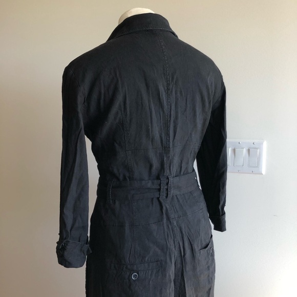 Stills Black Linen Safari Style Dress - Picture 7 of 16